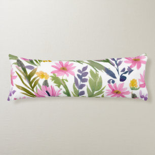 Lente Bloemen Mooie Pastel Kleuren Bloemenschild Lichaamskussen