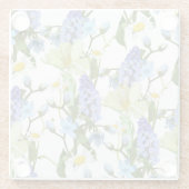 Lente bloemen. Narcissus, muscari, madeliefje. Naa Glazen Onderzetter (Achterkant)