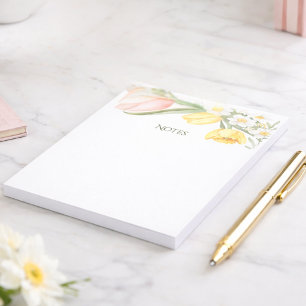 Lente Bloemen Notitieblok voor Haar   Aquarel Tulp