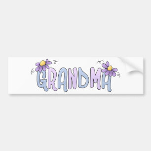 Lente Bloemen Oma Bumpersticker
