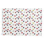 Lente bloemen op wit kussensloop (Achterkant)