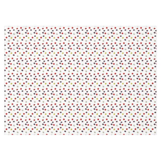 Lente bloemen op wit tafelkleed (Voorkant (Horizontaal))