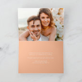 Lente Bloemen oranje kunst bruiloft dank u kaarten (Binnen)