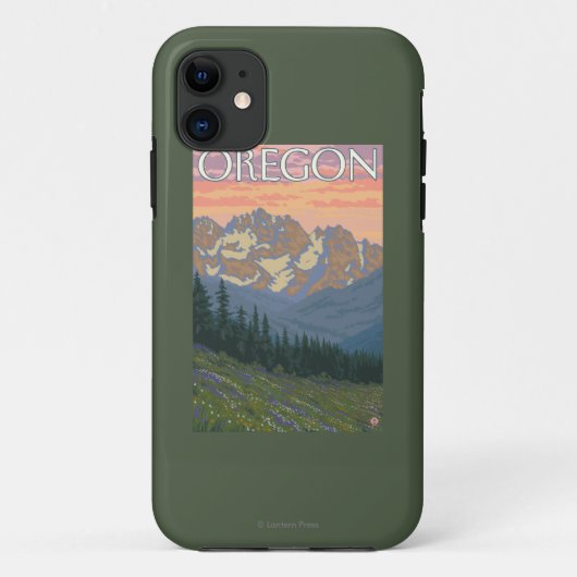 Lente Bloemen- Oude Reisposter Case-Mate iPhone Case (Achterkant)
