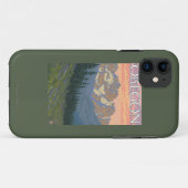 Lente Bloemen- Oude Reisposter Case-Mate iPhone Case (Achterkant (horizontaal))