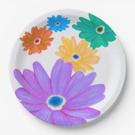Lente Bloemen Papieren Bordje