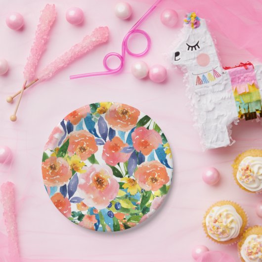 Lente Bloemen Party Borden Papieren Bordje (Feest)