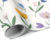 Lente Bloemen Pastel Pasen Cadeaupapier (Rol Hoek)