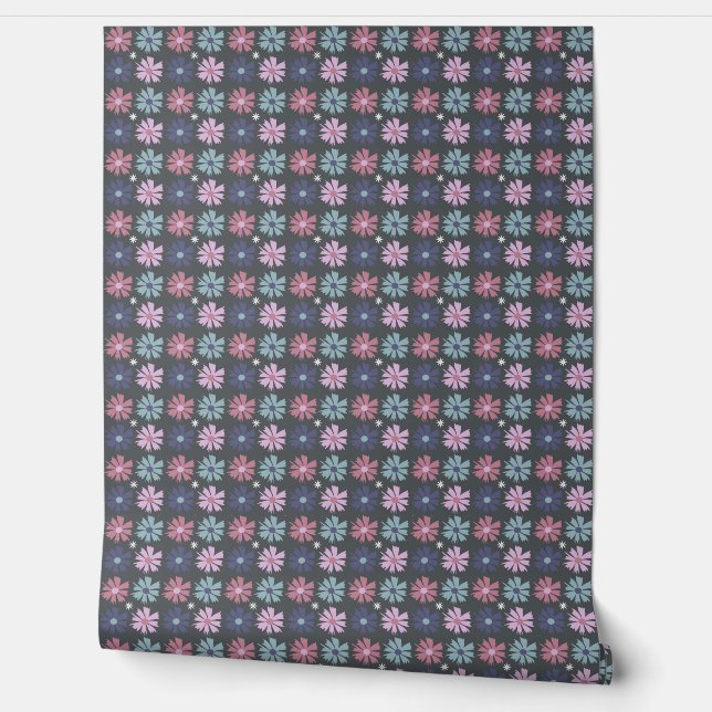 lente bloemen patroon behang (Afrollen)