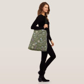 Lente Bloemen Patroon Crossbody Tas (Op model)