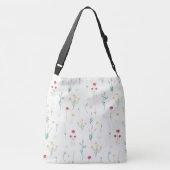 Lente Bloemen Patroon Crossbody Tas (Achterkant)