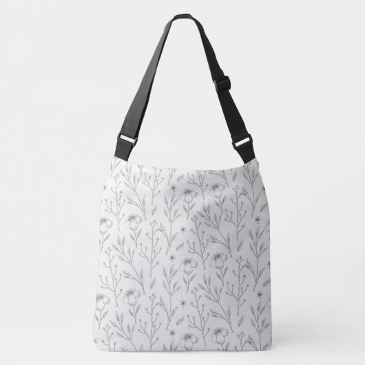 Lente Bloemen Patroon Crossbody Tas (Voorkant)