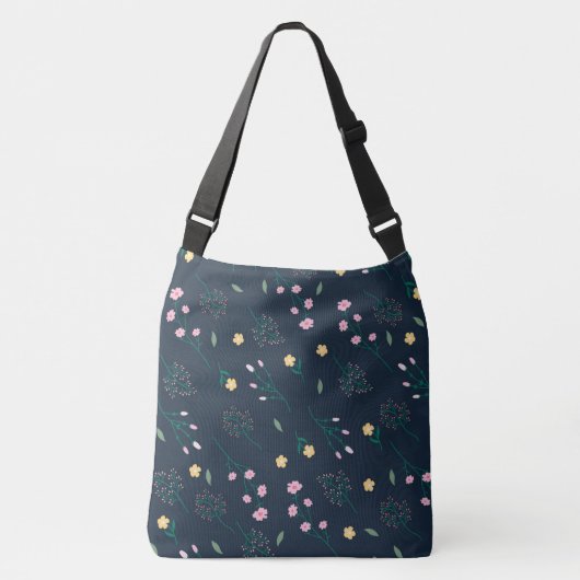 Lente Bloemen Patroon Crossbody Tas (Voorkant)