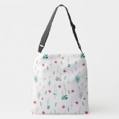 Lente Bloemen Patroon Crossbody Tas (Achterkant)