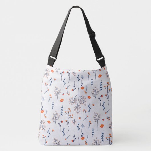 Lente Bloemen Patroon Crossbody Tas (Voorkant)