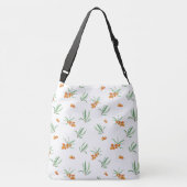 Lente Bloemen Patroon Crossbody Tas (Achterkant)