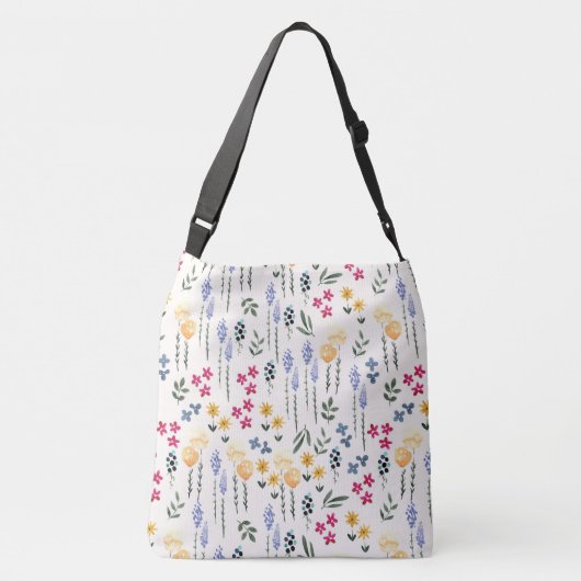 Lente Bloemen Patroon Crossbody Tas (Achterkant)