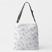 Lente Bloemen Patroon Crossbody Tas (Achterkant)