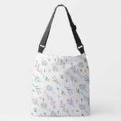 Lente Bloemen Patroon Crossbody Tas (Voorkant)