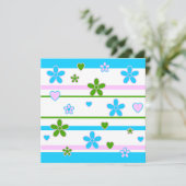 Lente Bloemen Patroon Kaart (Staand voorkant)