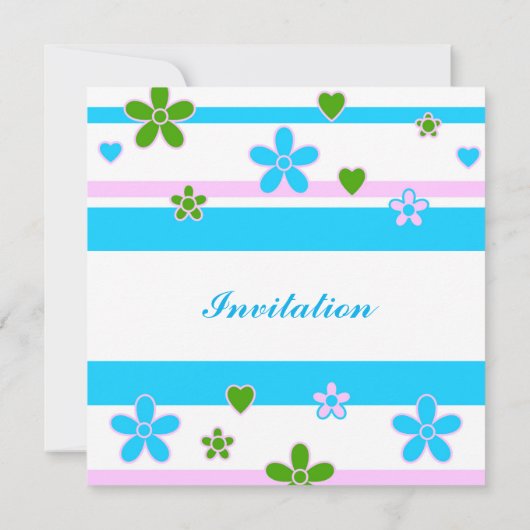 Lente Bloemen Patroon Kaart (Achterkant)