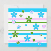 Lente Bloemen Patroon Kaart (Voorkant)