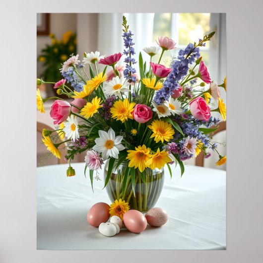 Lente Bloemen Poster (Voorkant)