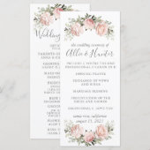 Lente Bloemen Programmakaart (Voorkant / Achterkant)