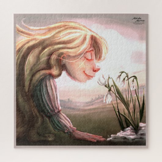 Lente bloemen puzzel (Verticaal)