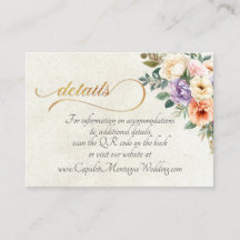 Lente Bloemen, QR Code - Crème