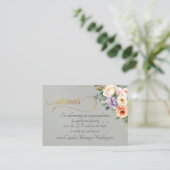 Lente Bloemen, QR Code - Salie Informatiekaartje (Staand voorkant)