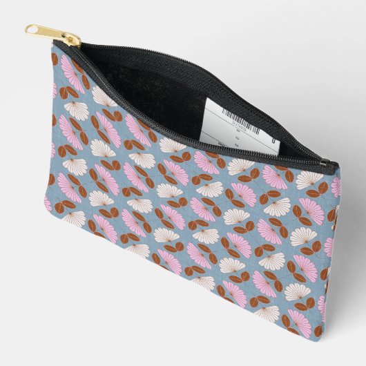 Lente bloemen - roze, blauw & wit etui (Open)