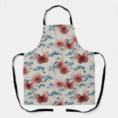 Lente Bloemen & Roze Vlinders Oud Model Schort (Voorkant)
