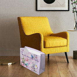 Lente Bloemen Rozen Blauw Vogelpastel Bloemtuin Groot Cadeauzakje