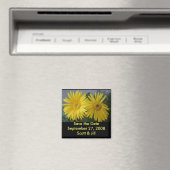 Lente Bloemen "Save the Date" Magneet (Insitu (Vaatwasser))