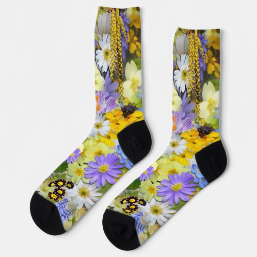 lente bloemen sokken (Links)