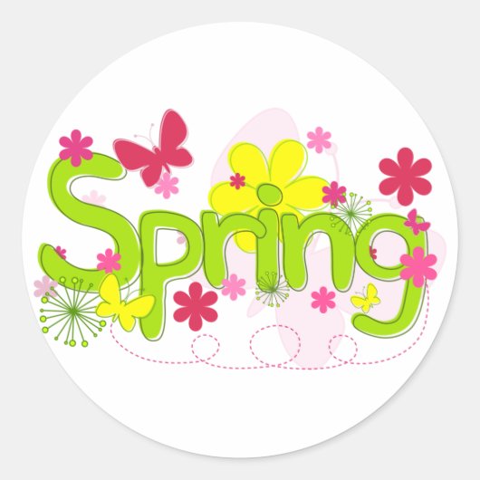 Lente Bloemen Stickers (Voorkant)
