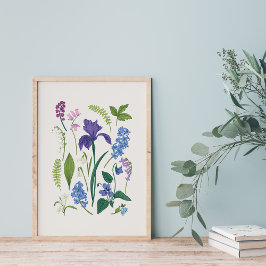 Lente Bloemen Stijl Poster