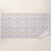 lente bloemen strand handdoek (Voorkant)