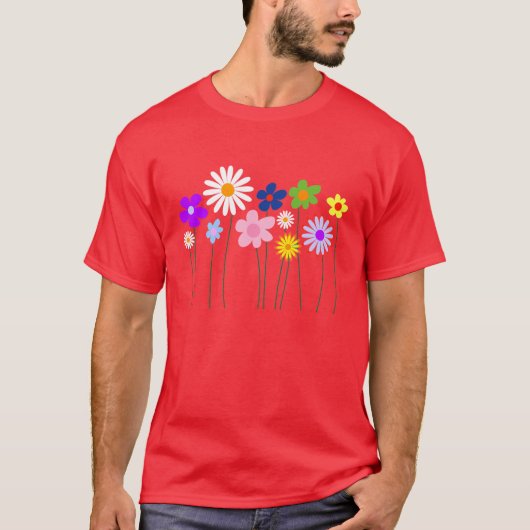 lente bloemen t-shirt (Voorkant)