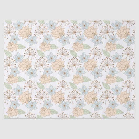 lente bloemen tissuepapier  (Voorkant)
