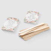 Lente Bloemen Trouwprogramma Fan Handwaaier (Niet-gemonteerd)