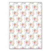 Lente Bloemen Trouwtafel Nummer Kaart (Achterkant)
