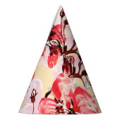 Lente bloemen U patroon Feesthoedjes (Links)