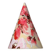 Lente bloemen U patroon Feesthoedjes (Rechts)
