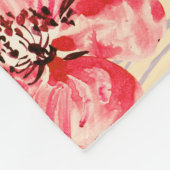 Lente bloemen U patroon Fleece Deken (Hoek)