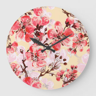 Lente bloemen U patroon Grote Klok