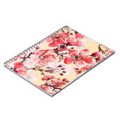 Lente bloemen U patroon Notitieboek (Linkerzijde)