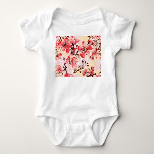 Lente bloemen U patroon Romper (Voorkant)