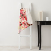 Lente bloemen U patroon Sherpa Deken (In situ)